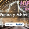Logo Futuro y Misterio: "Avistamientos OVNIS" en HiperConectados de Radio con Tony Amallo.
