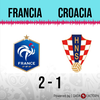 Logo Gol de Francia: Francia 2 - Croacia 1 - Relato de @laredneuquen