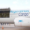 Logo Aerolineas Argentinas incorporó a su flota un avión carguero, despues de 16 años. 