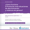 Logo Luciana Pérez sobre el Taller Abierto sobre el protocolo de violencia de género de la UNAJ