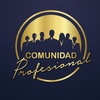 Logo Comunidad Profesional: circulo virtuoso, educación, trabajo e impacto positivo en la sociedad