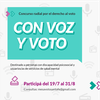 Logo Concurso "Con voz y voto" - Micro ExtensionUNR 