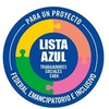 Logo Lista Azul, Consejo Profesional de Trabajo Social. Lic. Paola Quiroga y Lic. Patricia Cuesta