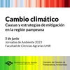 Logo Cambio Climático, jornadas de reflexión en la FCA - Extensión en Radio UNR 06/06/23