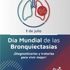 Logo Día mundial de las Bronquiectasias, una enfermedad respiratoria crónica poco diagnosticada