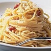Logo Receta de los "Spaghetti alla carbonara" en #ItalianosDelMundo - @luciacapozzo
