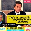 Logo "Toda la sensación de que empieza un nuevo gobierno" - CARLOS GERMANO en Al Caer la Tarde