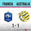 Logo Gol de Australia: Francia 1 - Australia 1 - Relato de @Continental590