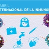 Logo Día Internacional de la Inmunología - Dra. Silvia Correa