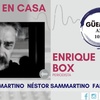 Logo Enrique Box hablando con el Dr. Juan Carlos Latrichano y Néstor Sammartino.