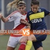 Logo Boca 7 River 0. Boca 1° Campeón femenino fútbol semiprofesional argentino @ayelenpujol @LauCorriale 