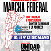 Logo #MarchaFederal comenzará mañana con manifestaciones y diversos actos en localidades del interior