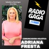 Logo Adriana Fresta (Comunicadora holística) en "Radio Gaga" conducido por Beto Cesar.