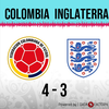 Logo Gol de Colombia: Colombia 4 - Inglaterra 3 - Relato de @laredneuquen