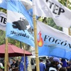 Logo MOVILIZACIÓN Y PARO: NUEVO GOLPE POPULAR AL GOBIERNO DE OCUPACIÓN