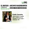 Logo Carla Lacorte, (autora de La disciplina de las balas-Ediciones IPS) en El Bufoso.Archivo Ragendorfer