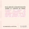 Logo Campaña de LALCEC en el mes de concientización sobre el Cáncer de Mama -  #CambiemosLaHistoria