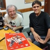 Logo Ollantay Rojas visita a Luis Tarantino con motivo de Noestango