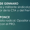 Logo VICTOR DE GENNARO y MIGUEL PONCE.  Un peronista y un radical anti pro pensando  juntos.