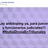 Logo Dr. Gonzalo Estrada opino sobre su posteo pidiendo Ley Antidoping para jueces y abogados