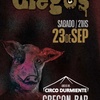 Logo Ciegoss Rock en am 1300 La Salada presentando su show en Gregon Bar CABA 23/9 22 hs