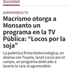 Logo Nuevo programa de Monsanto en la Tv pública