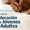 Logo #Dia de la Educación de Jóvenes y Adultos | Marcela Toranzo y Analía Soletic 