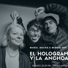 Logo Nacha Vollenweider y @porAlcobre con @miguelrep en "El holograma y la anchoa" de @am750