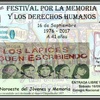 Logo "Festival por la memoria y los derechos humanos" - Comunicación telefónica con Tatiana Guevara