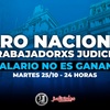Logo LA FEDERACIÓN JUDICIAL ARGENTINA LLAMÓ AL PARO NACIONAL: "EL SALARIO NO ES GANANCIA"
