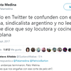 Logo La confundieron con el sindicalista "Pata" Medina y le llovieron los insultos en Twitter