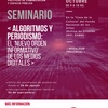 Logo 🗨️#Seminario “Algoritmos y periodismo: el ‘nuevo orden informativo’ de los medios digitales”.