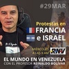 Logo Protestas en Francia e Israel #ElMundoEnVenezuela 29-03-2023