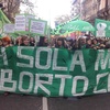 Logo "La marea verde es global,el feminismo crece exponencialmente y el pañuelo verde hace política solo"