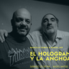 Logo El holograma y  la anchoa con Miguel Rep. Hoy pinta y expone Marcelo Pombo. Domingo 21 de abril