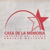 Logo Valentina Saban, del equipo de Casa de la Memoria Imprenta del pueblo Roberto Matthews 