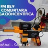 Logo Lidia Martinez  y la radio comunitaria de divulgación científica de San Cristóbal.