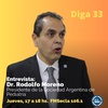 Logo Entrevista al Dr. Rodolfo Moreno en Diga 33