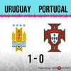 Logo Gol de Uruguay: Uruguay 1 - Portugal 0 - Relato de @carve850