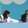 Logo Cristina ¿conduce o no conduce? María Belloni, Guillermo Varela y Rubén Fanesi