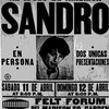 Logo Recuerdo de Sandro en el Madison Square Garden de NY