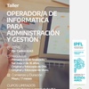 Logo TT| Nora Morinigo  prof del  Taller Operador/ra Inform. para Administracion y Gestion| Por Radio A