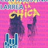 Logo Agustina Larrea, de "Quién es la chica" en Lo Malo Es Gratis