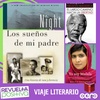 Logo Viaje Literario: "Cuatro libros de Nobeles de la Paz, Mandela, Obama, Malala y Wiesel"