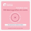 Logo Octubre Rosa: 100 mamografías sin costo