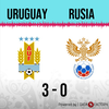 Logo Gol de Uruguay: Uruguay 3 - Rusia 0 - Relato de @sport_fm