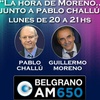 Logo Guillermo Moreno en La hora de Moreno por radio Belgrano 28/10/2019
