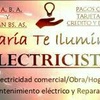 Logo María te Ilumna, Electricista