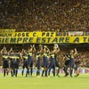 Logo Ariel Scher en el cumpleaños 112 de Boca Juniors