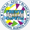 Logo Frente Unidad CePETel-Lista 20 Azul y Blanca